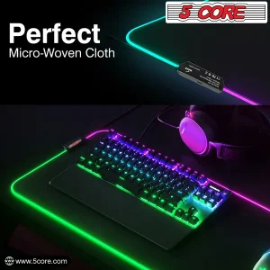 RGB Gaming Mouse Pad with 12 Light Modes